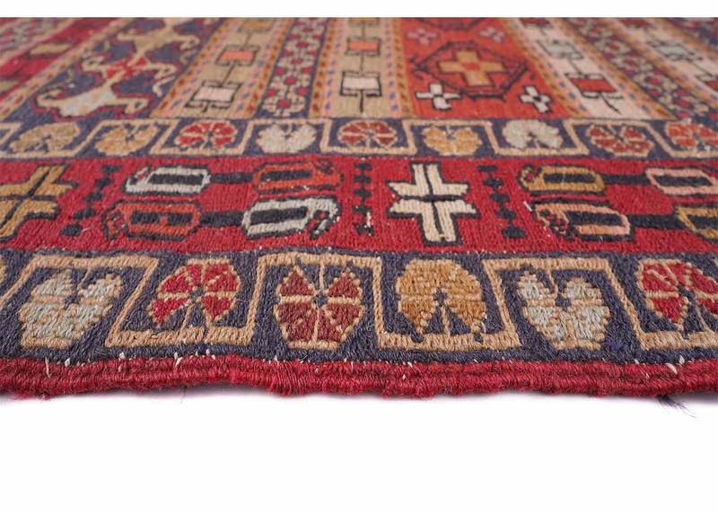 Gigim Kilim Red and Brown Runner - 100% Wool, Handwoven 6x2.5 ft - Rugs Turkey