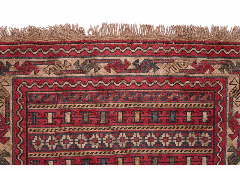 Handwoven 100% Wool Gigim Kilim Runner for Kitchen – 9x2 ft - Rugs Turkey