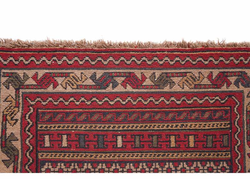 Handwoven 100% Wool Gigim Kilim Runner for Kitchen – 9x2 ft - Rugs Turkey