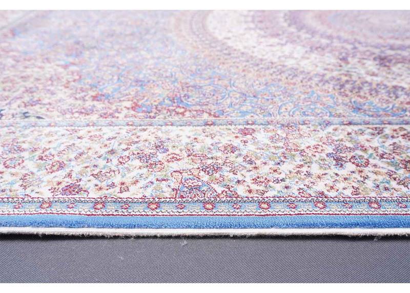 Luxury Medallion Turkish Silk Area Blue Rug 4x6 ft Low Price Area Rugs - Rugs Turkey