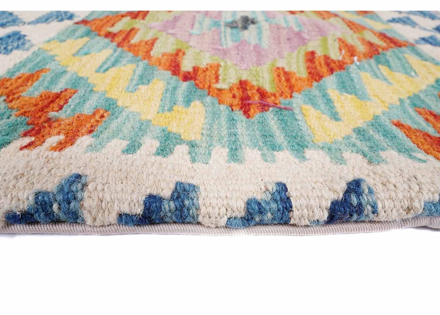 Multicolor Decorative Pillows Kilim Cushion - 1.44x1.51 ft Scandinavian Style - Rugs Turkey