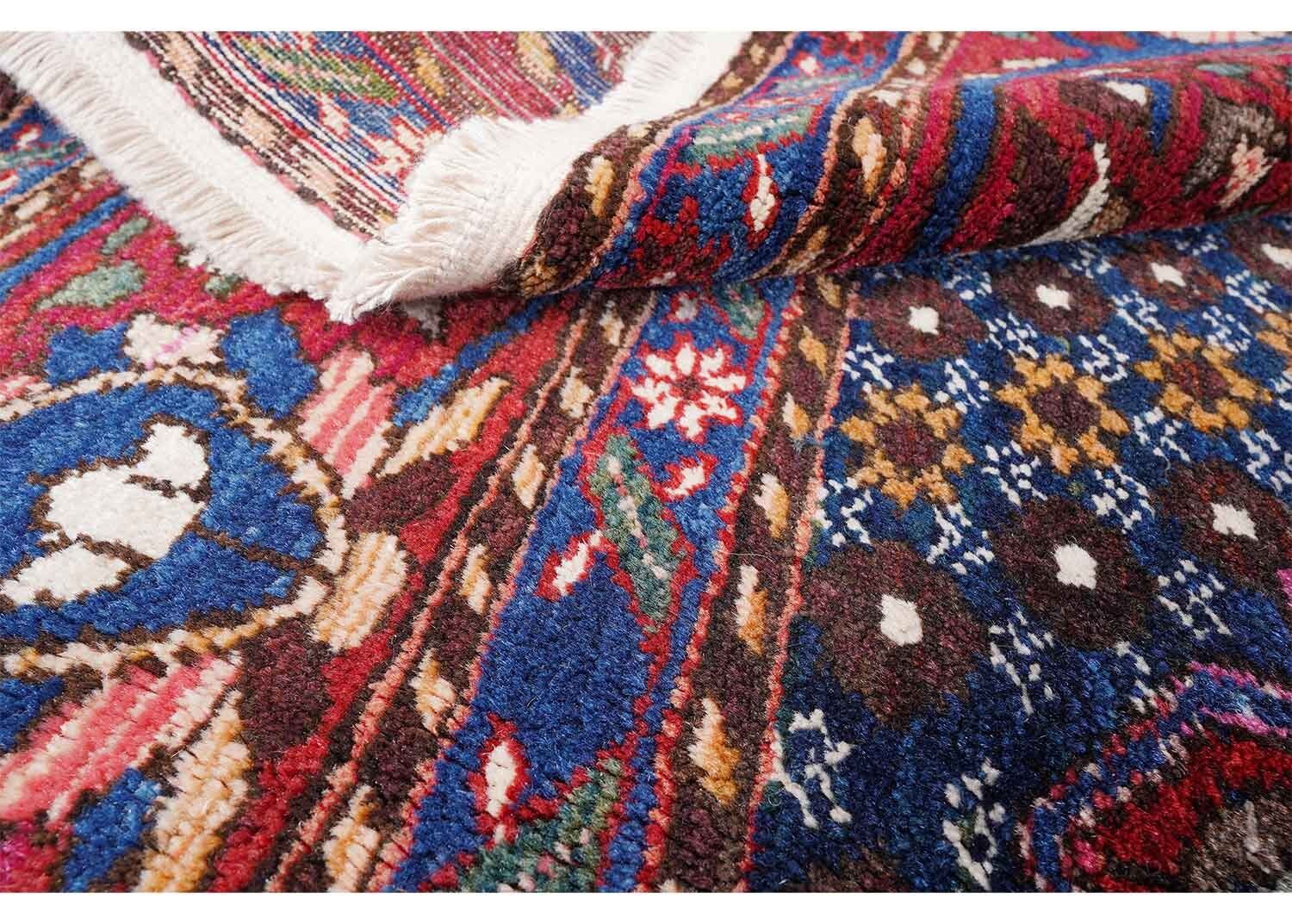 Ottoman Antique Area Rugs for Living Room, Hand-Knotted 9.8x7 ft - Rug Turkey