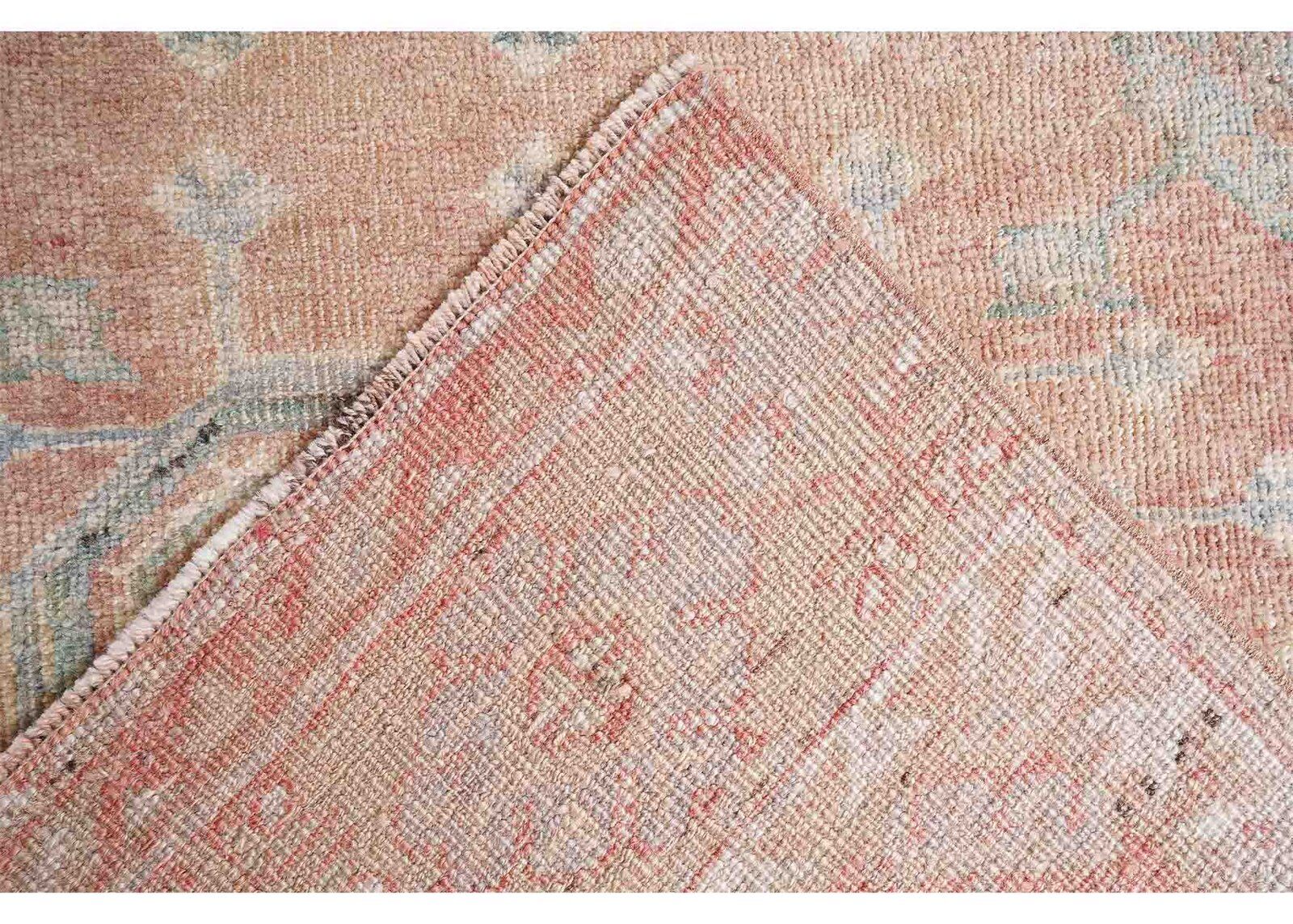 Anatolia Vintage Runners for Kitchen Hand-Knotted Red-Beige 13x12 ft - Rugs Turkey
