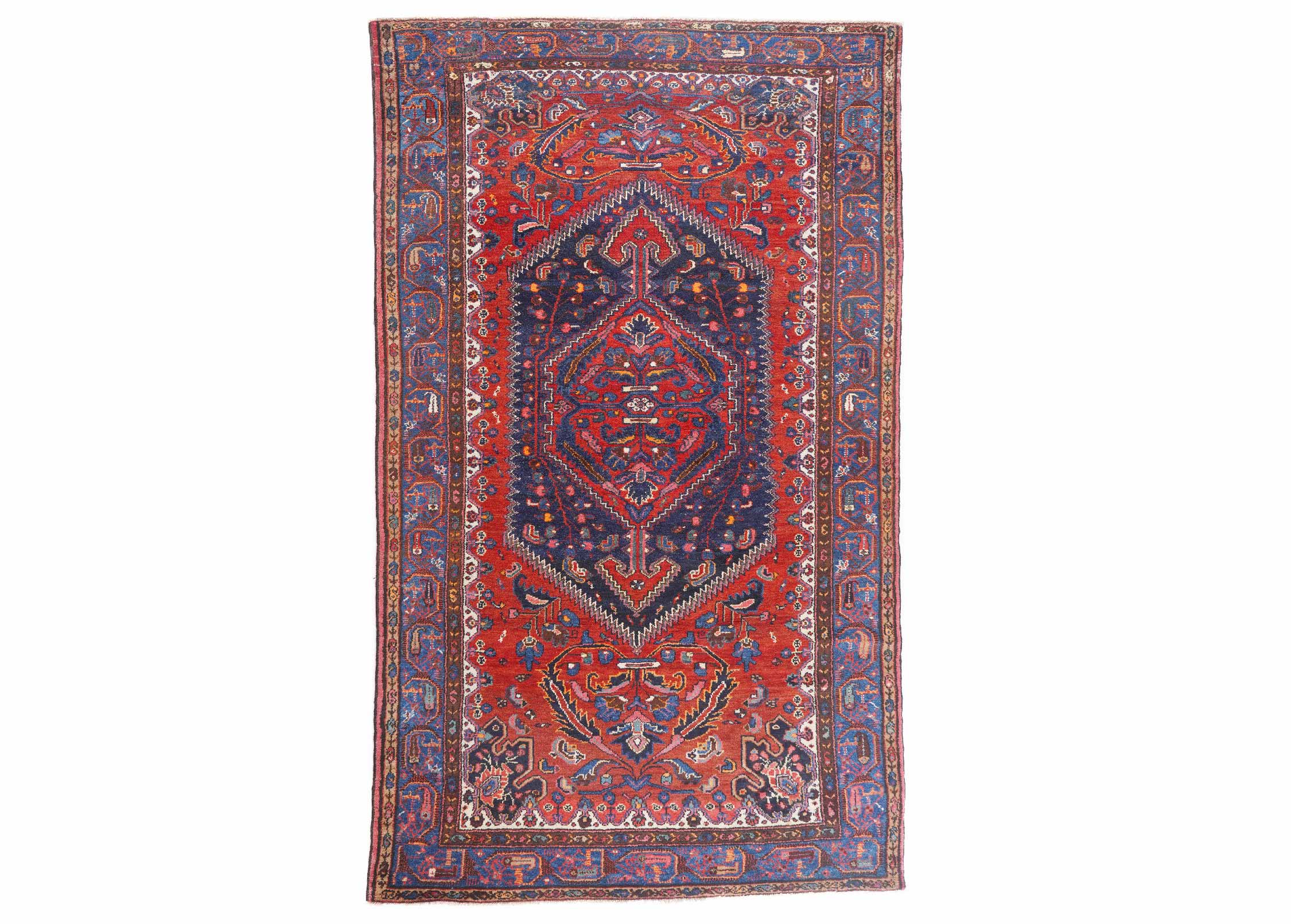 Authentic Anatolia Semi-old Hand Knotted Area Rugs Traditional 7.8x4.4 ft- Rugs Turkey
