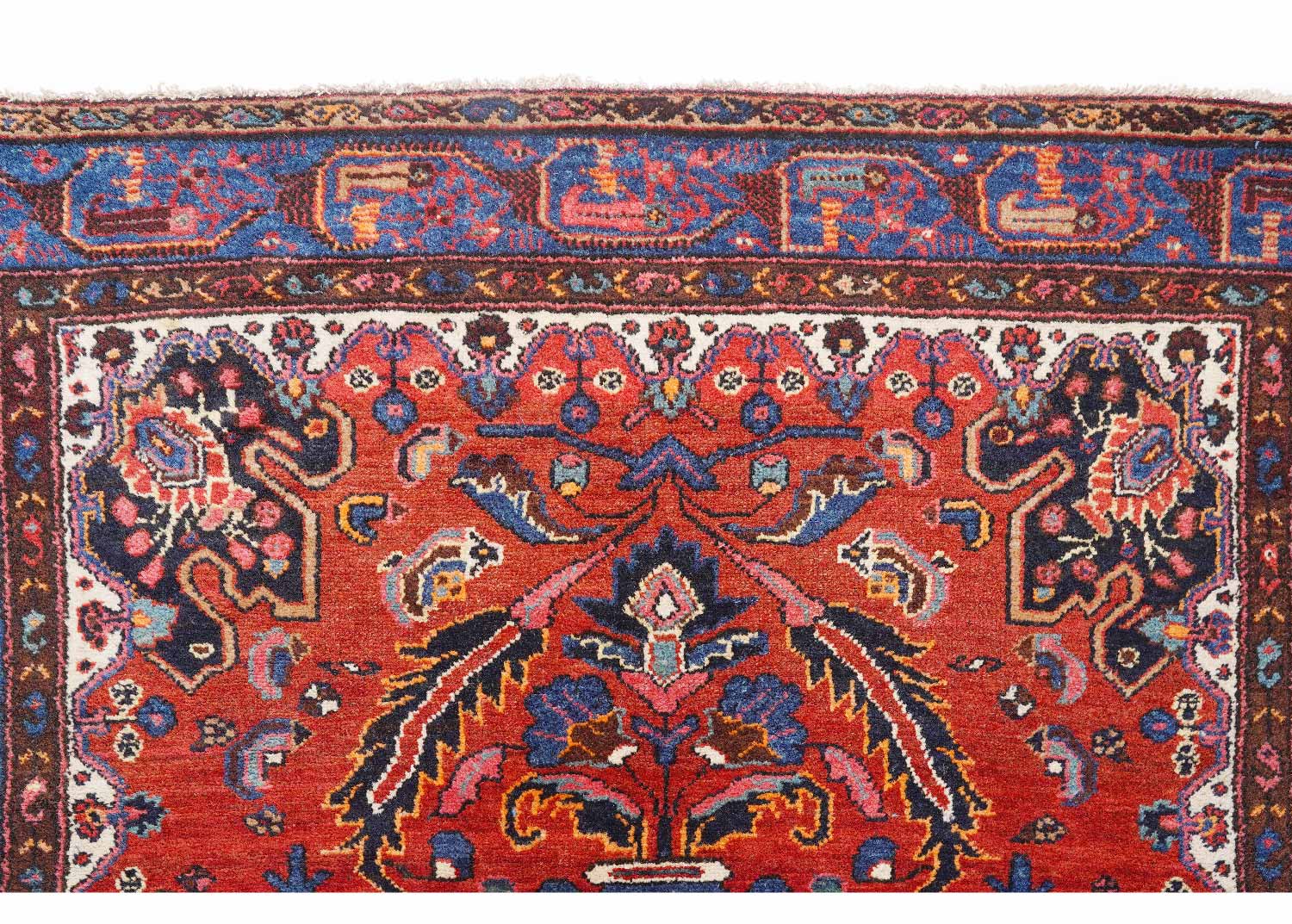 Authentic Anatolia Semi-old Hand Knotted Area Rugs Traditional 7.8x4.4 ft- Rugs Turkey