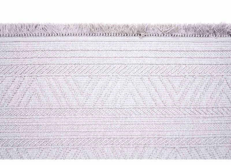 Grey Bohem Modern Stripe Rug for Living Room, Dining Room, Office 5x7 ft - Rugs Turkey