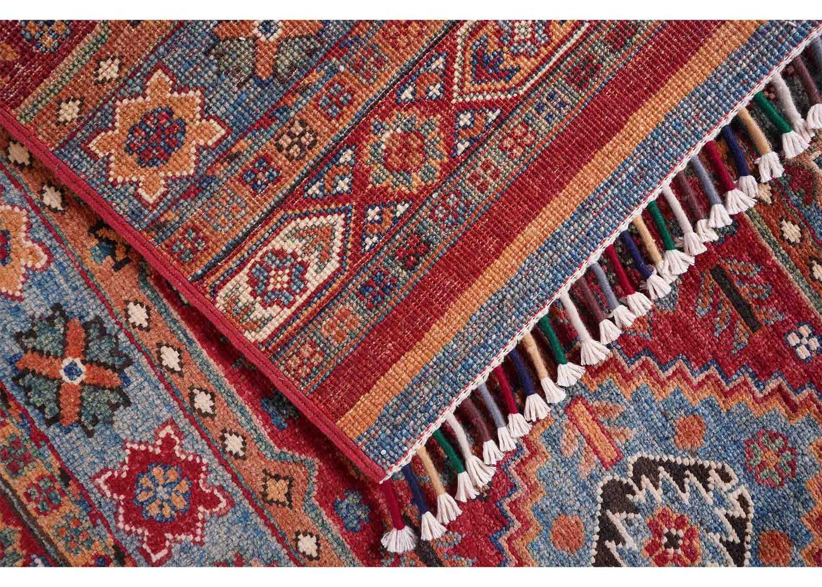 Horcun Design Stripe Red Carpet Runner for Sale Handknotted 9.7x2.7 ft - Rugs Turkey