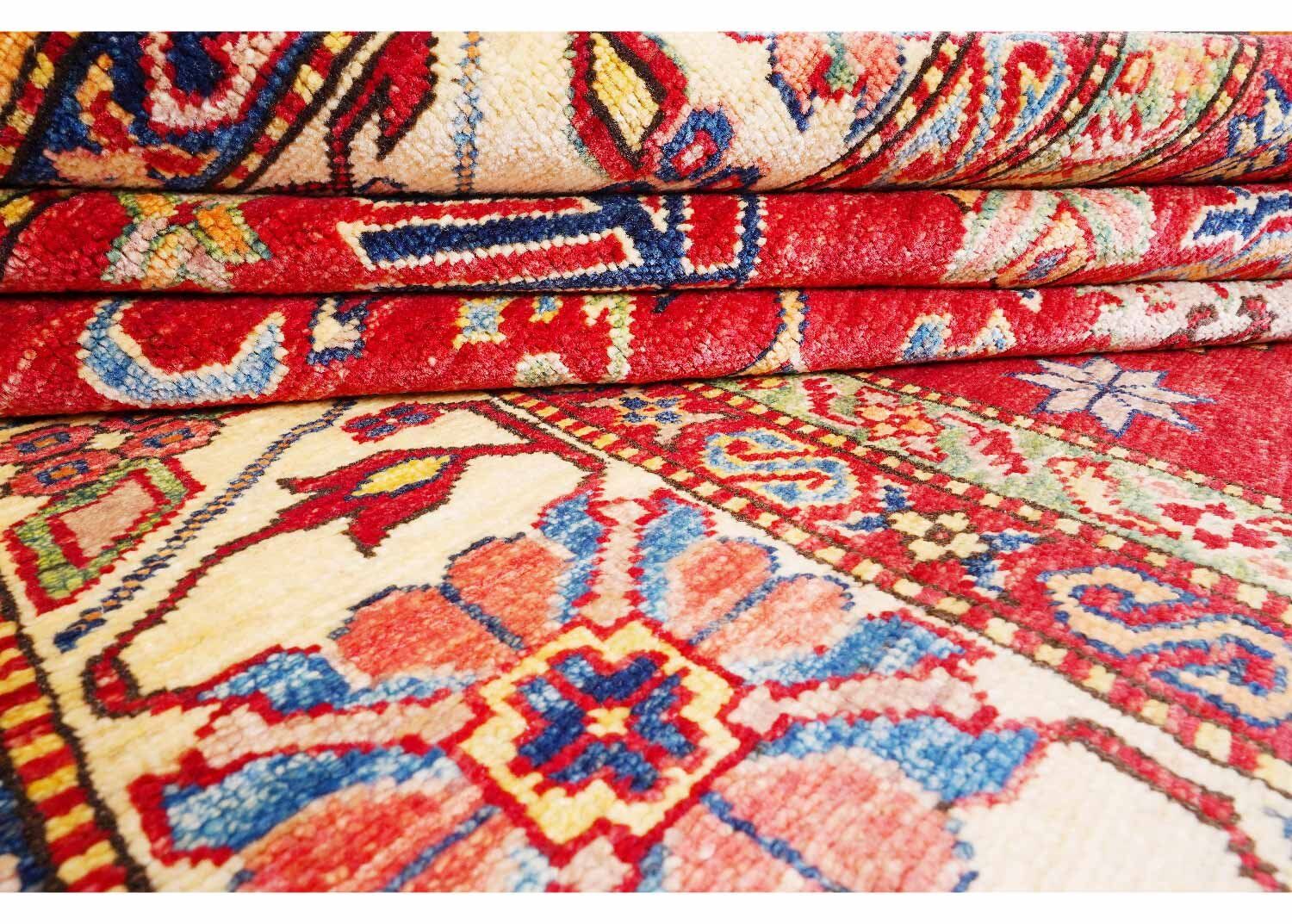 Luxury Sherwan Red and Beige Area Rug 8x5.7 ft Traditional - Rugs Turkey