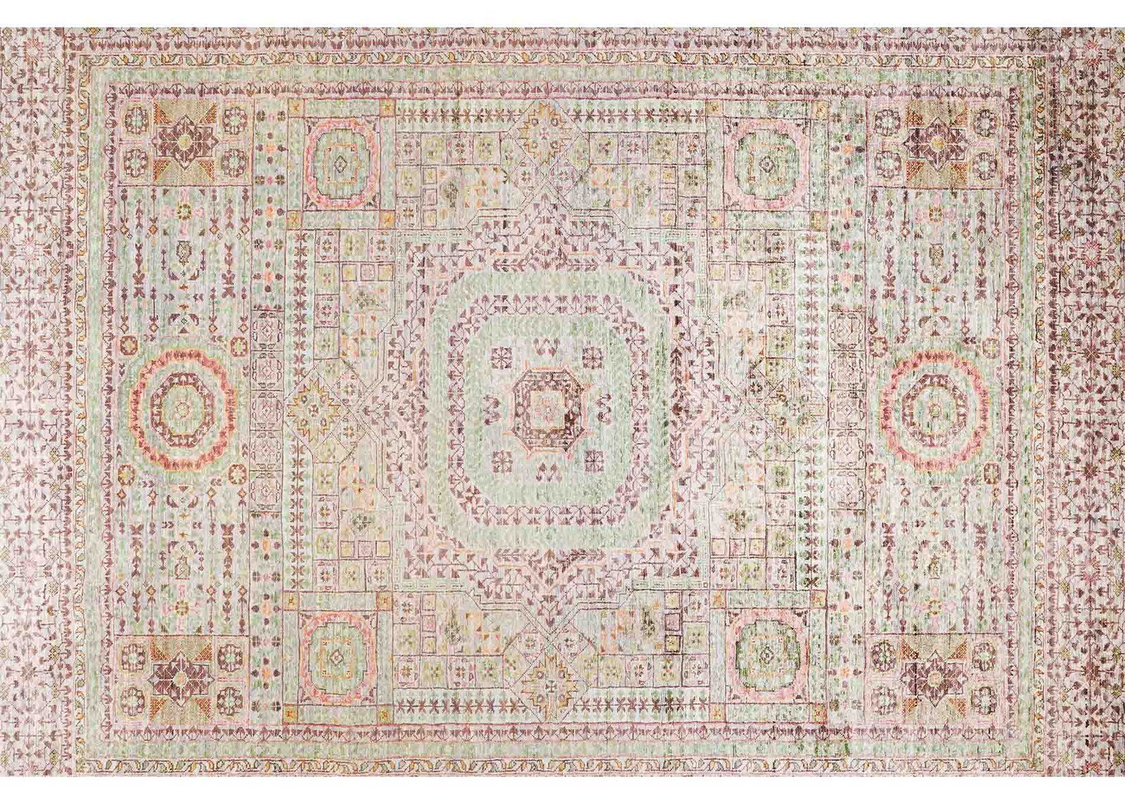 Memluk Traditional Area Rugs for Dining Room Handknotted 7.7x6 ft - Rugs Turkey