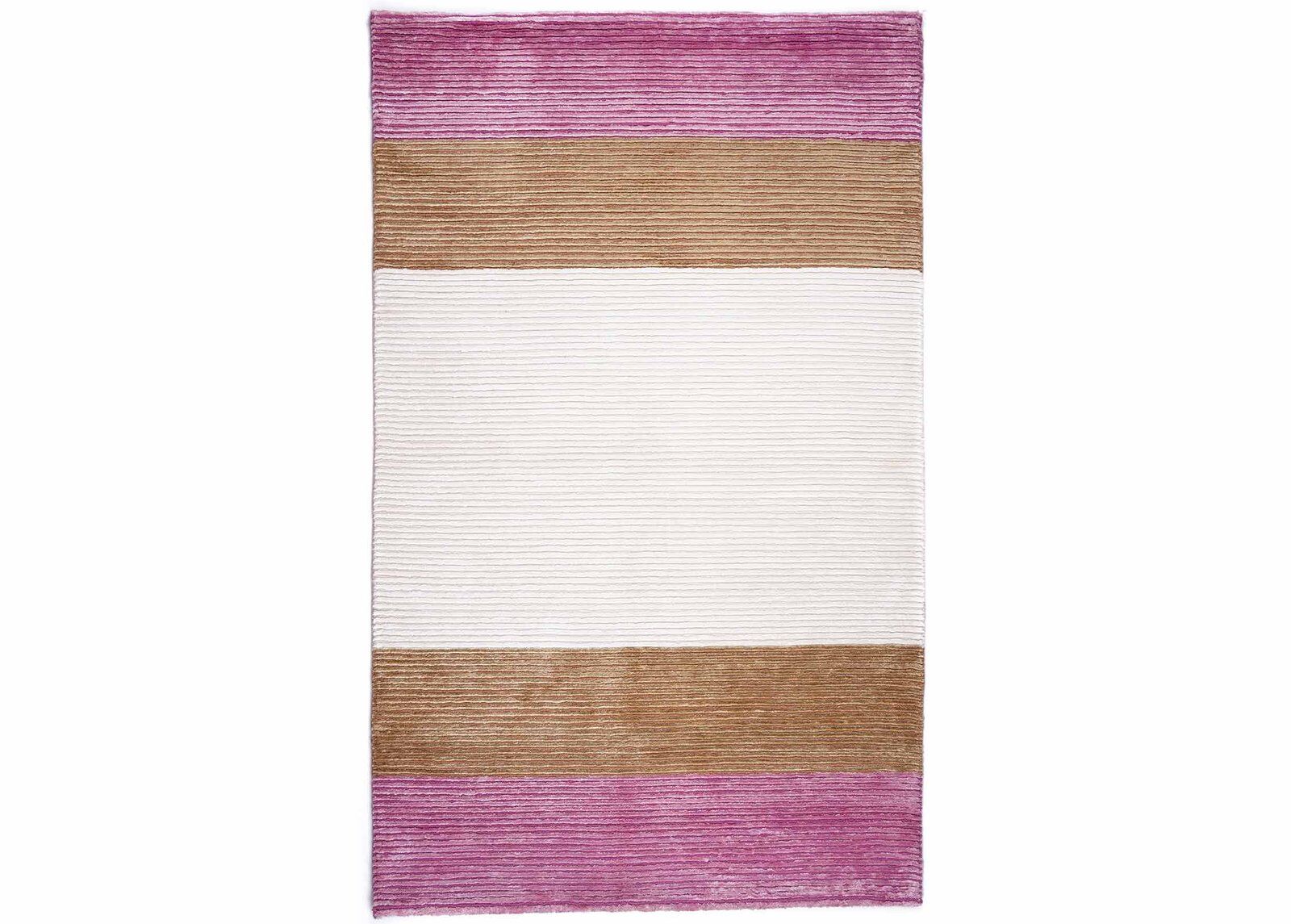 New Pink and White Striped Rug for Modern Areas 5x3 ft - Rugs Turkey