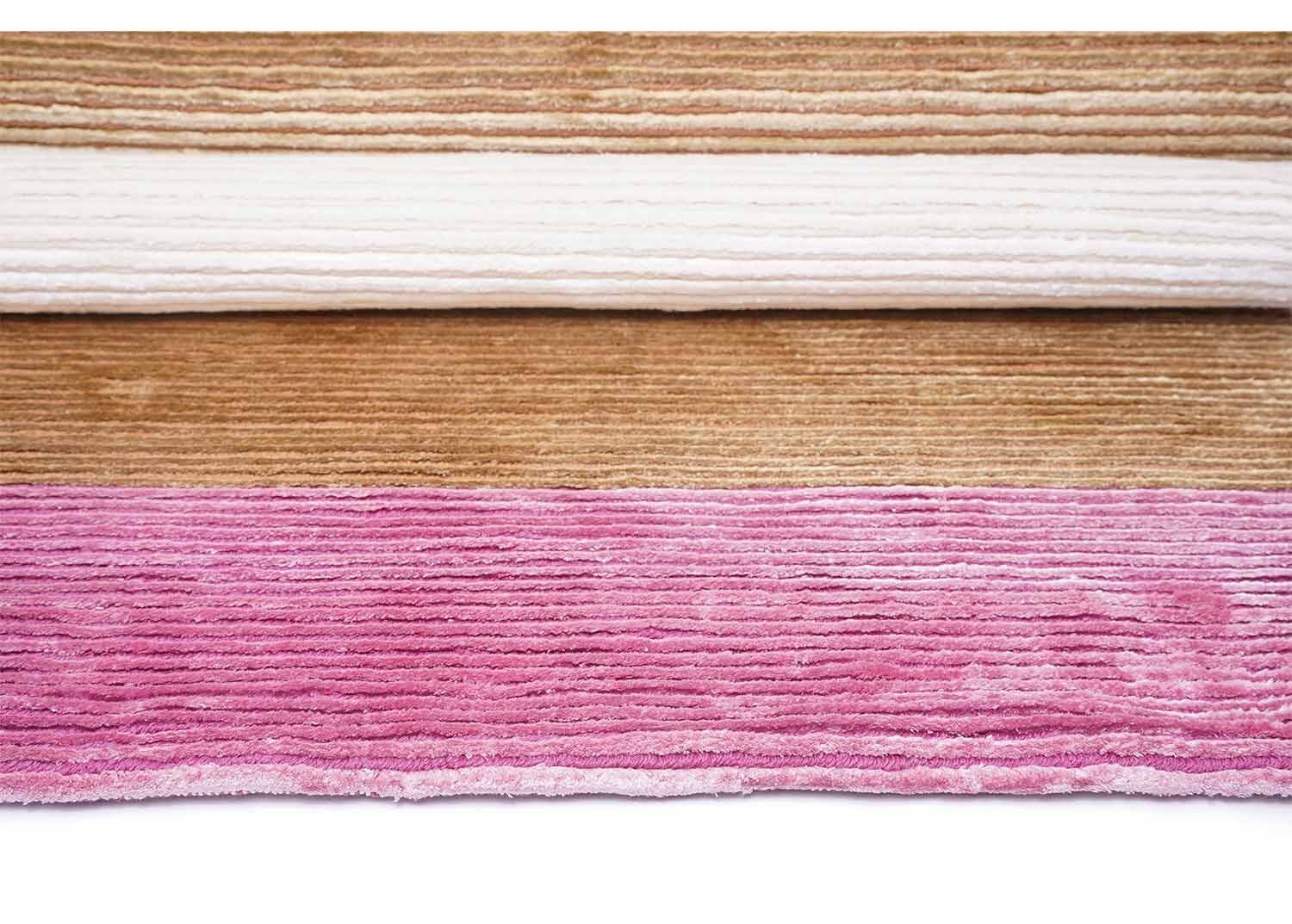 New Pink and White Striped Rug for Modern Areas 5x3 ft - Rugs Turkey