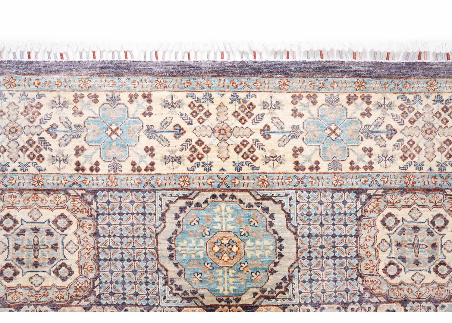 Beige Traditional Rug Geometric Pattern 7.8x5.8 ft Memluk - Rugs Turkey