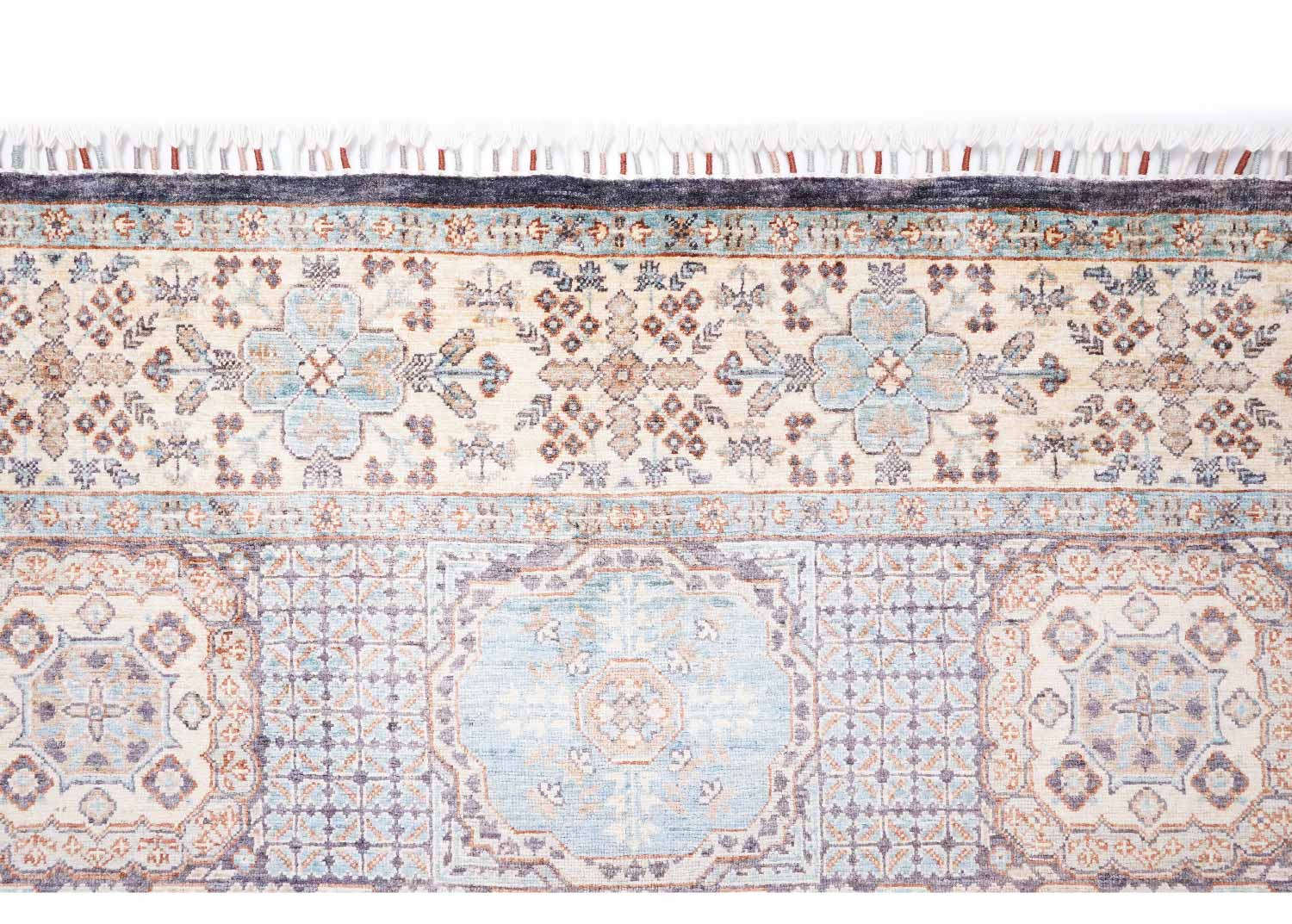 Beige Traditional Rug Geometric Pattern 7.8x5.8 ft Memluk - Rugs Turkey