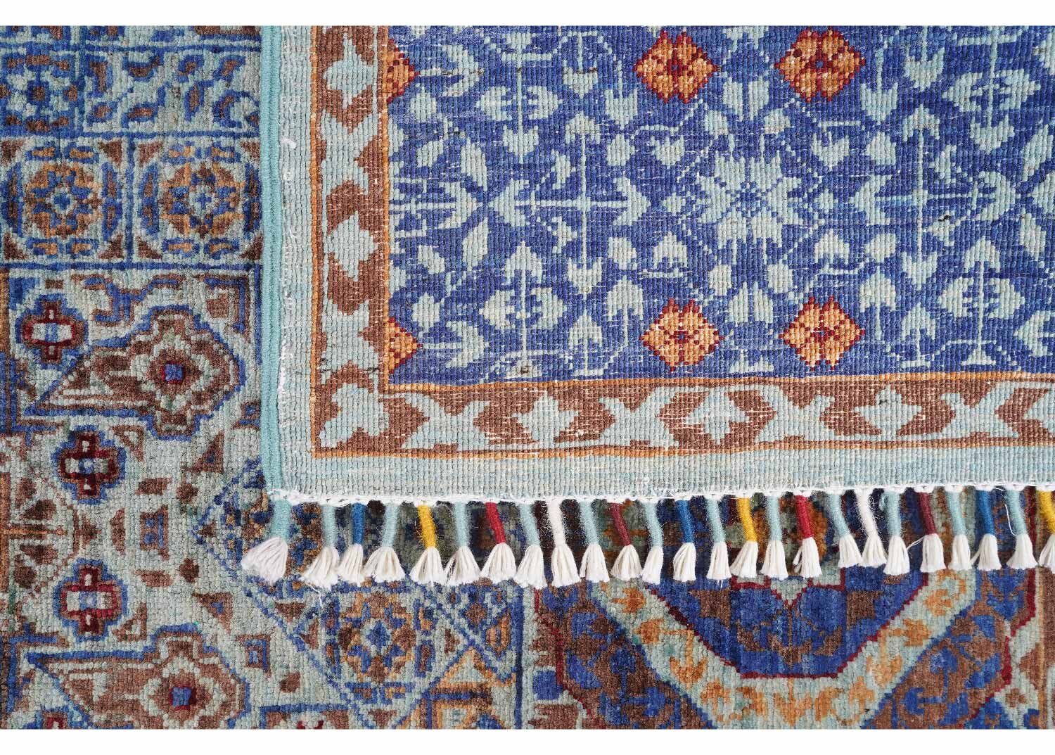 Blue Rugs for Dining Room Traditional Style Memluk 6x4 Hand-Knotted - Rugs Turkey