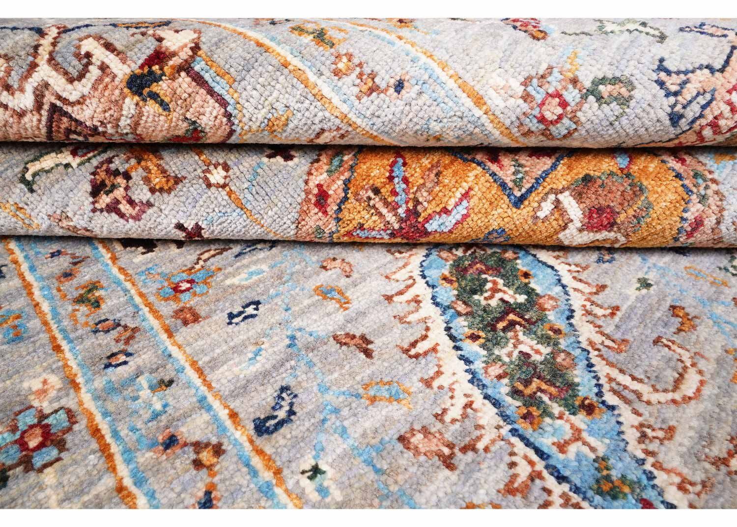 Exclusive Sultani Traditional Grey Oriental Rug 6x4 ft Hand-Knotted - Rugs Turkey