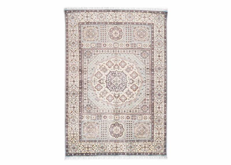 Geometric Beige Rugs for Living Room Traditional Memluk 5.9x5.6 ft - Rugs Turkey
