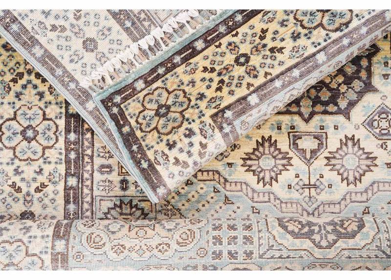 Geometric Beige Rugs for Living Room Traditional Memluk 5.9x5.6 ft - Rugs Turkey