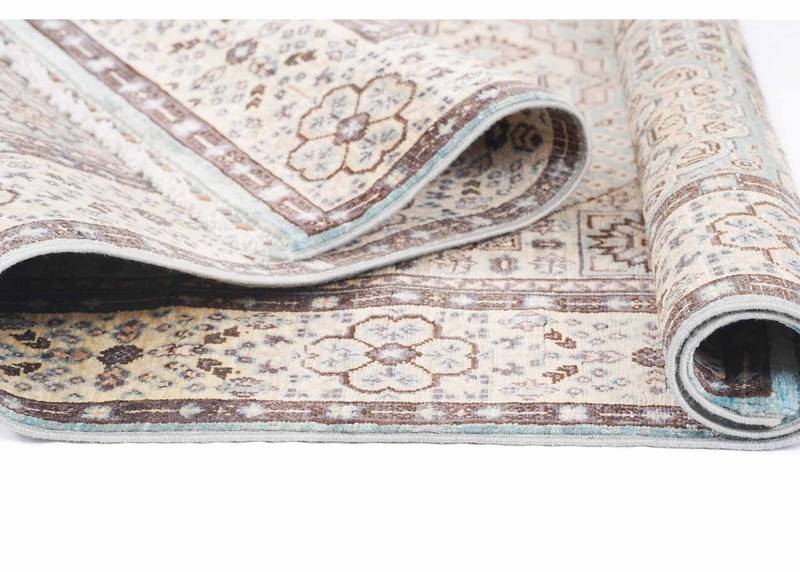 Geometric Beige Rugs for Living Room Traditional Memluk 5.9x5.6 ft - Rugs Turkey