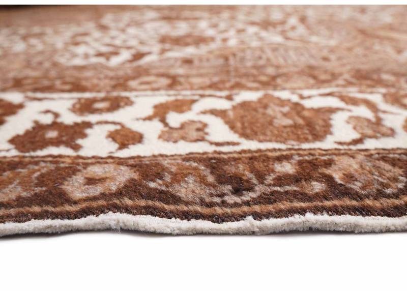 Kayseri Naturel Brown Beige Area Rug Traditional Oriental 6.5x4.7 ft - Rugs Turkey
