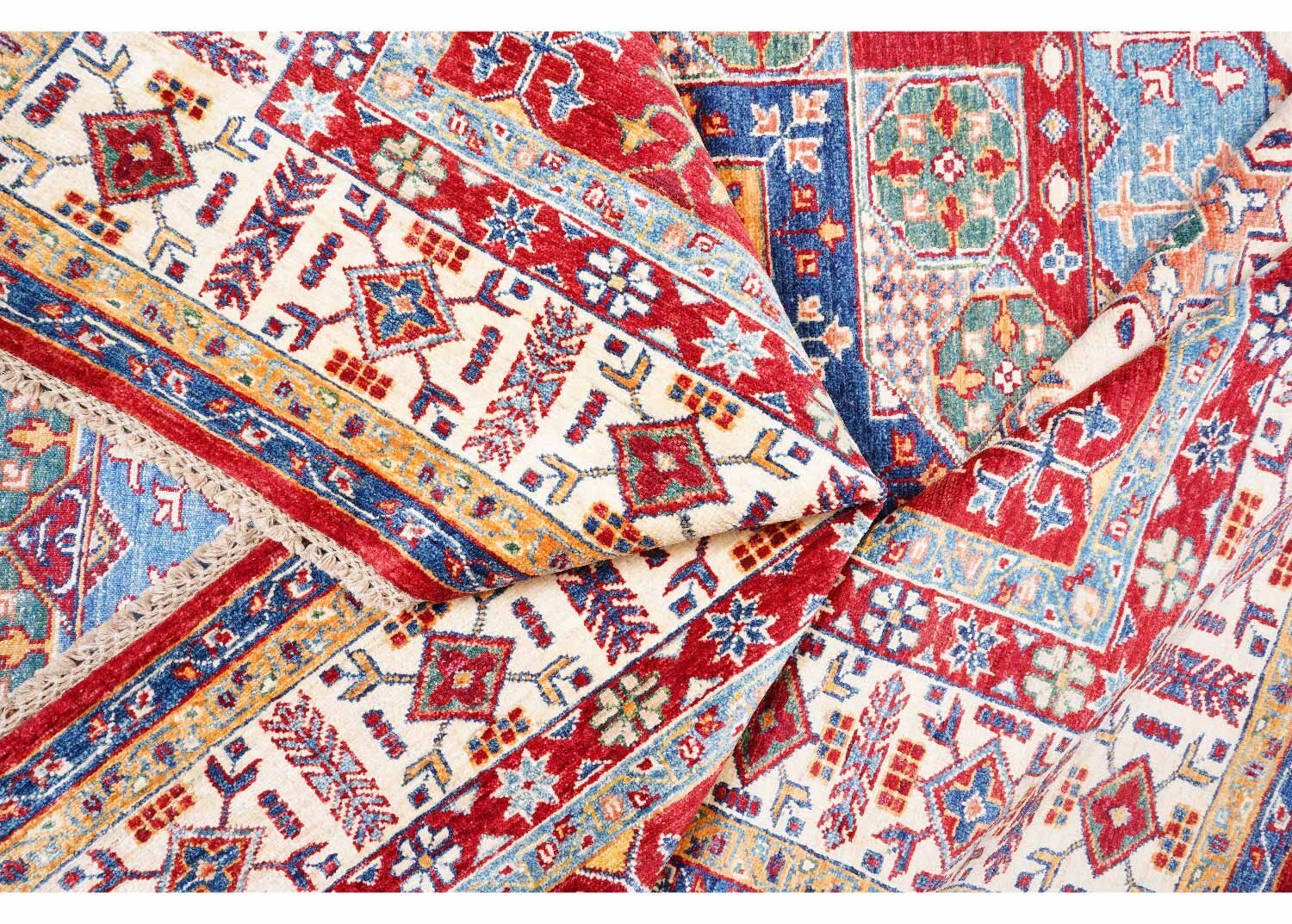 Luxury Sherwan Traditional Red Wool Rug 9x5.9 ft Geometric Pattern - Rugs Turkey - Rugs Turkey