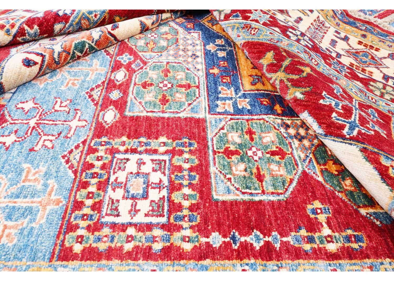 Luxury Sherwan Traditional Red Wool Rug 9x5.9 ft Geometric Pattern - Rugs Turkey - Rugs Turkey