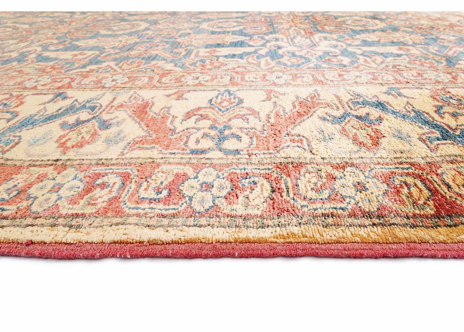 Premium Wool Oriental Area Rugs 7x5 Orange-Beige Traditional Sherwan - Rugs Turkey