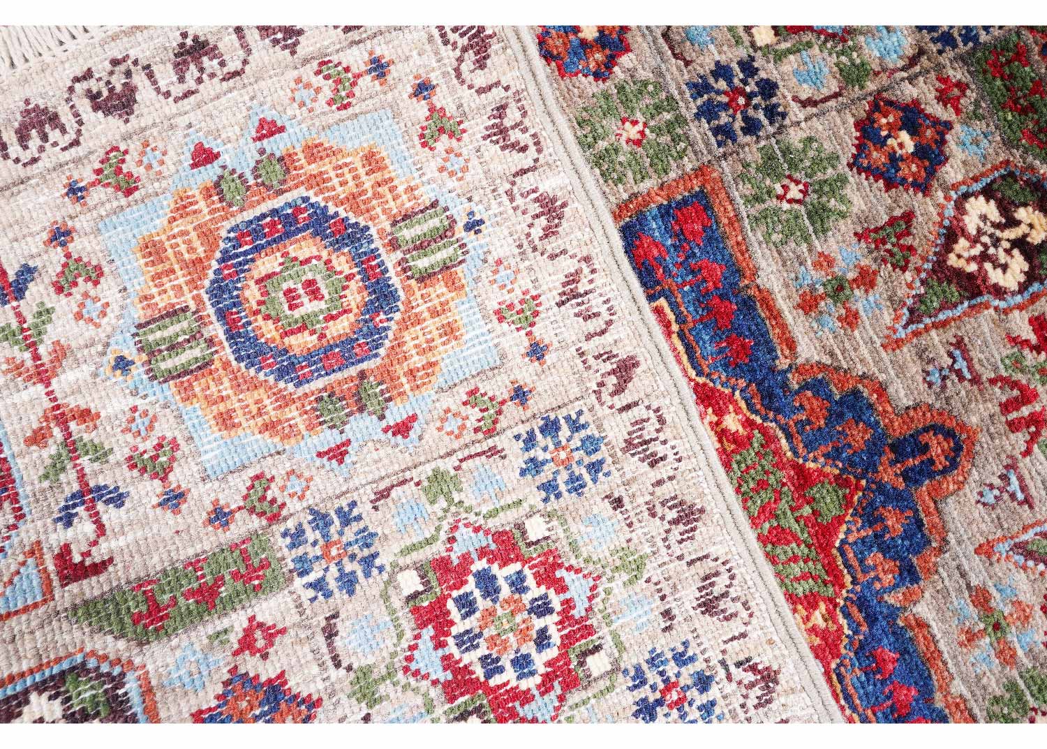 Small Rugs for Bedroom Traditional Memluk Bronze-Blue 3x1.9 ft - Rugs Turkey