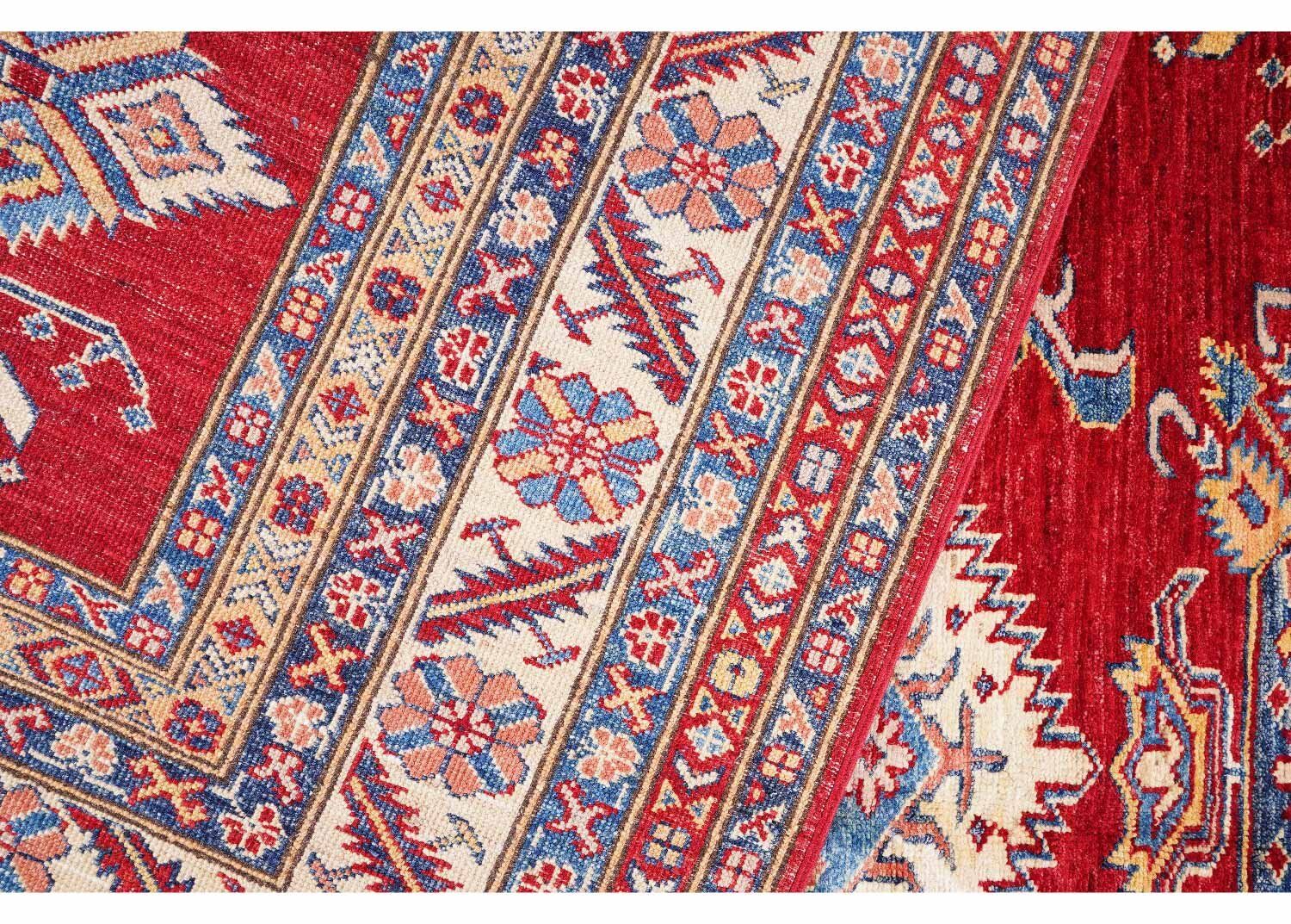 Traditional Red Square Rug - Hand-Knotted Sherwan 6.4x6.6 ft - Rugs Turkey