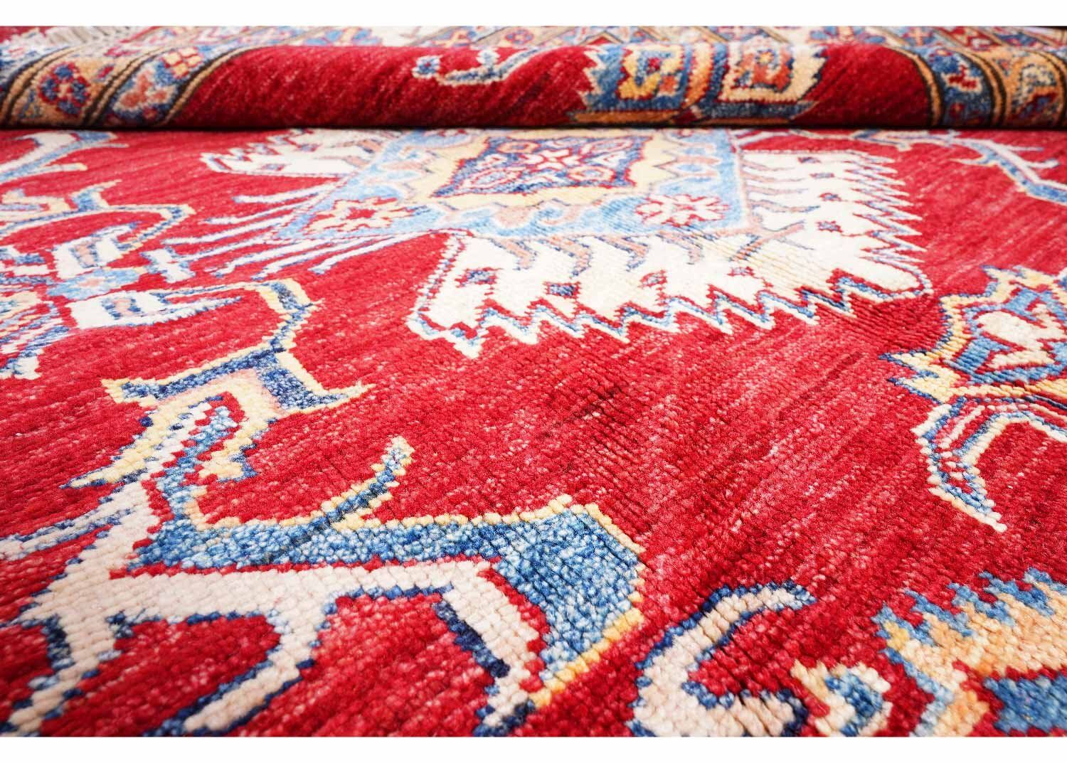 Traditional Red Square Rug - Hand-Knotted Sherwan 6.4x6.6 ft - Rugs Turkey