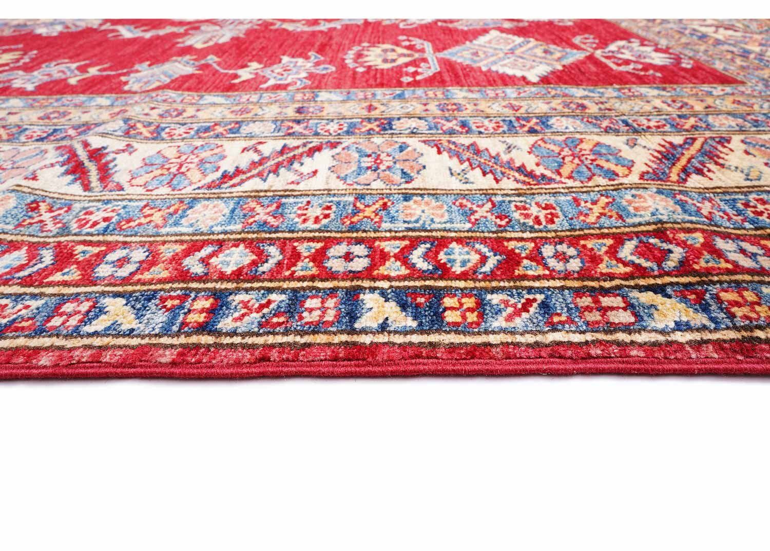 Traditional Red Square Rug - Hand-Knotted Sherwan 6.4x6.6 ft - Rugs Turkey