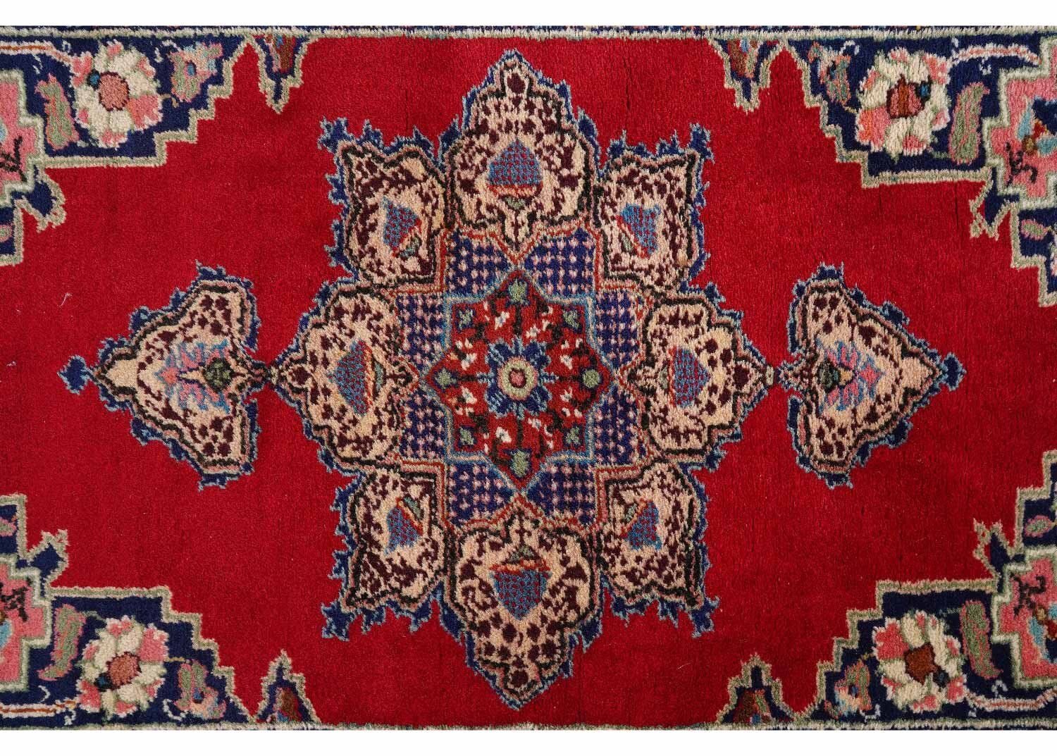 Traditional Wool Area Rug Sami-Old Kayseri 4.9x3.2 Oriental Red-Blue - Rugs Turkey