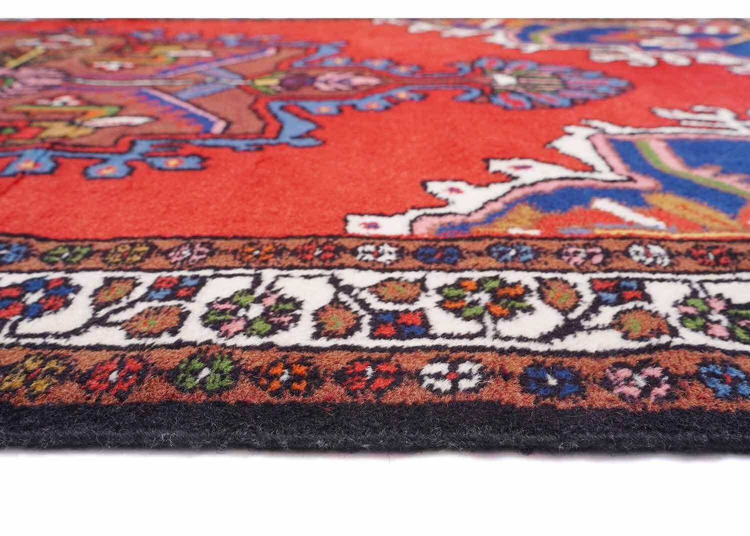 Anatolia Hand-knotted Red-Blue Authentic Rug 6x3 ft Traditional -Rugs Turkey