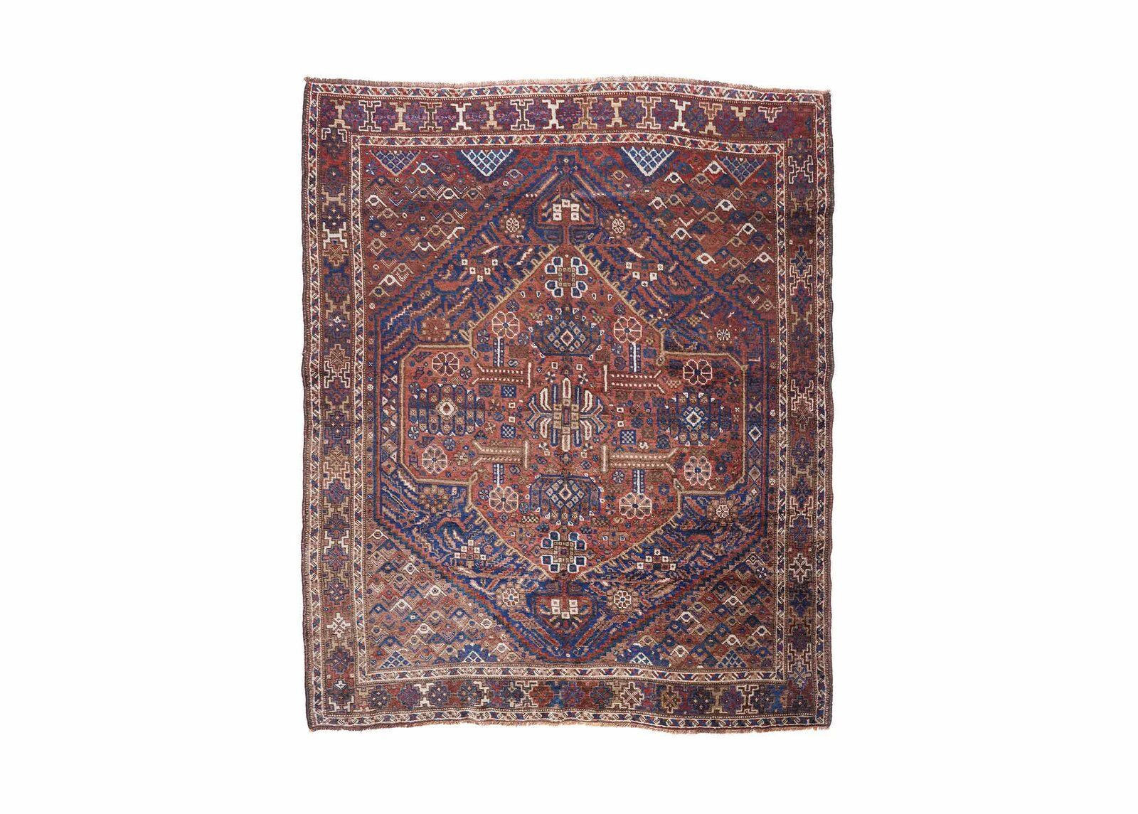 Classic Siraz Oriental Antique Wool Rug – Hand-Knotted 6.5x5 ft - Rug Turkey