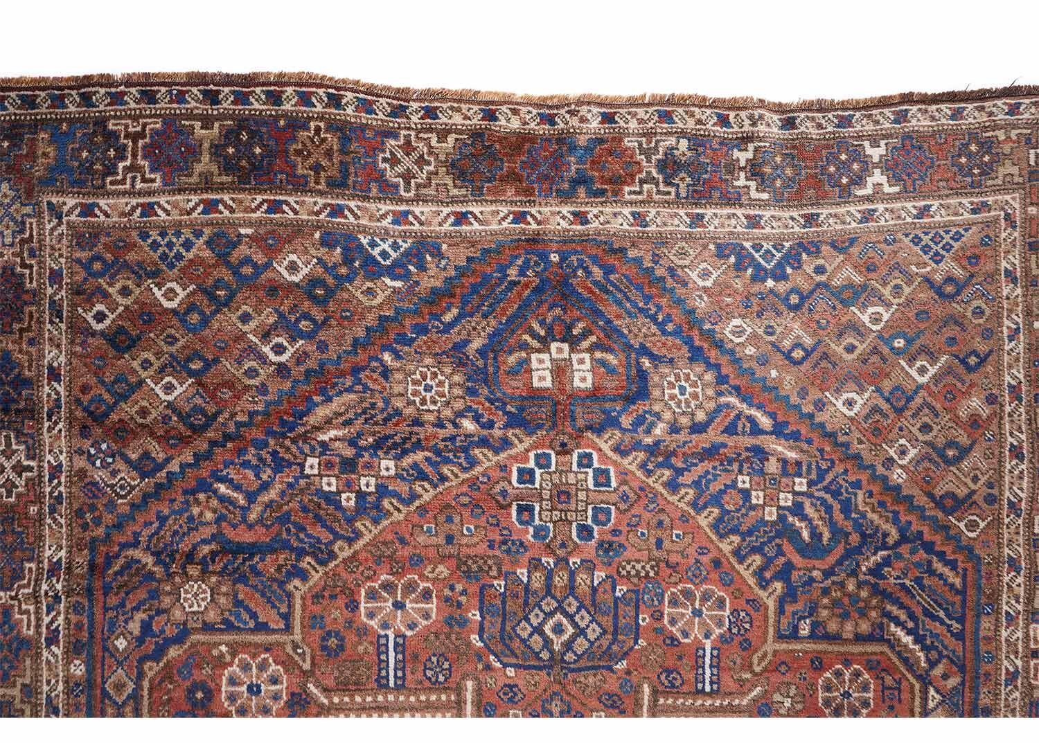Classic Siraz Oriental Antique Wool Rug – Hand-Knotted 6.5x5 ft - Rug Turkey