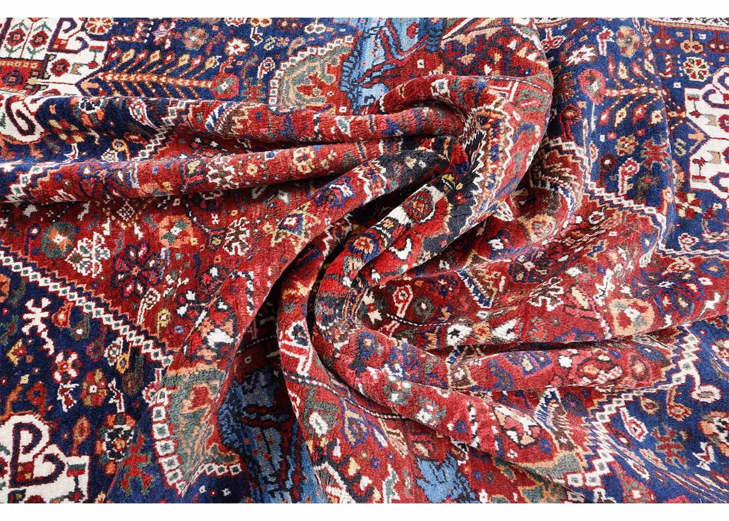 Exquisite Siraz Antique Wool Oriental Rugs – Handknotted 7.8x5.7 ft - Rugs Turkey