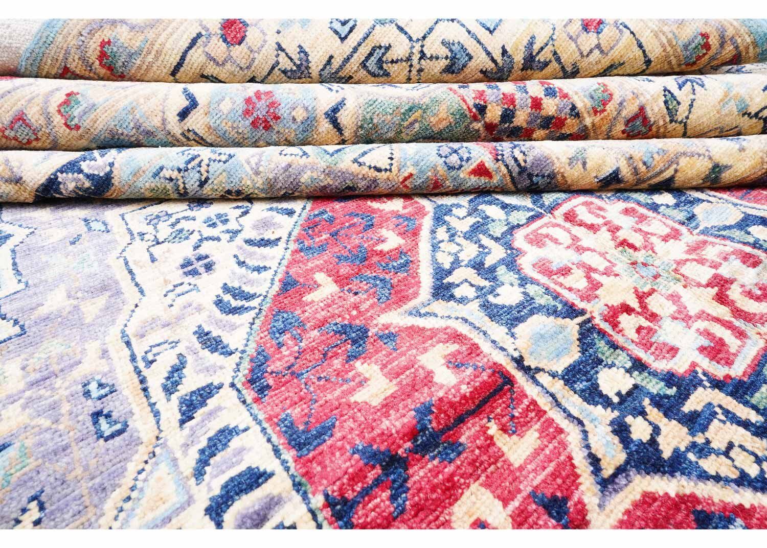 Authentic Memluk Geometric Pattern Traditional 10 x 6 Rug - Beige-Red - Rugs Turkey