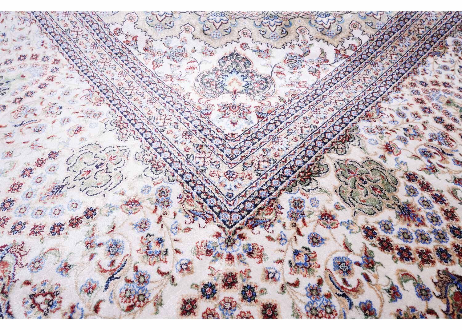 Beige-Green Medallion 6x9 Outdoor Rug Machine-made with Silk - Rugs Turkey