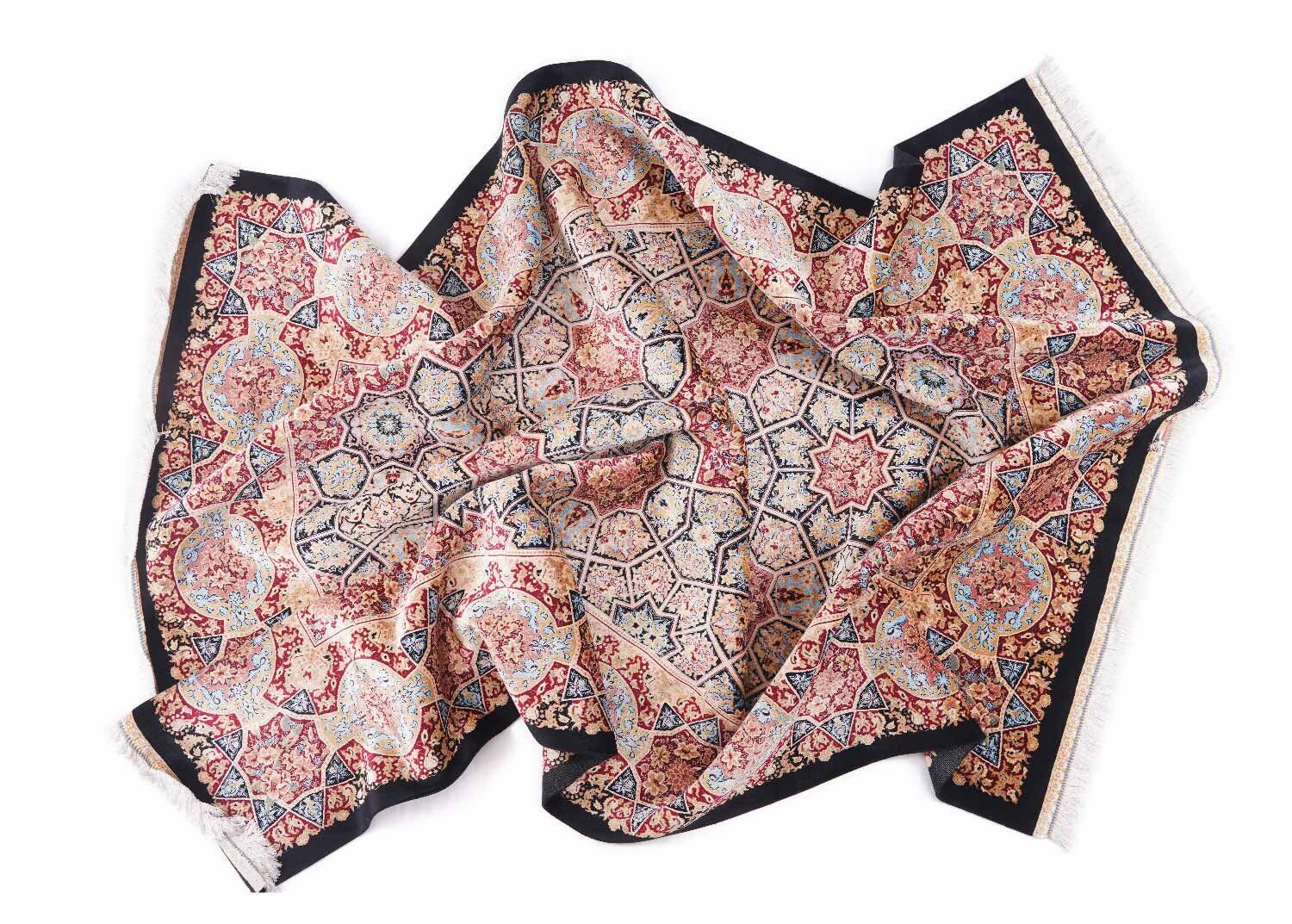 Luxury Tugra Oriental Pattern Bamboo-Silk 7x5 Area Rug - Rugs Turkey