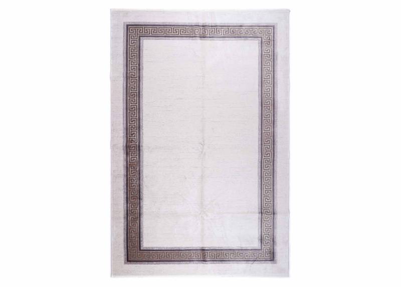 Abstract Pattern Modern Office Rug Beige-Brown 6.5x9.8 ft - Rugs Turkey