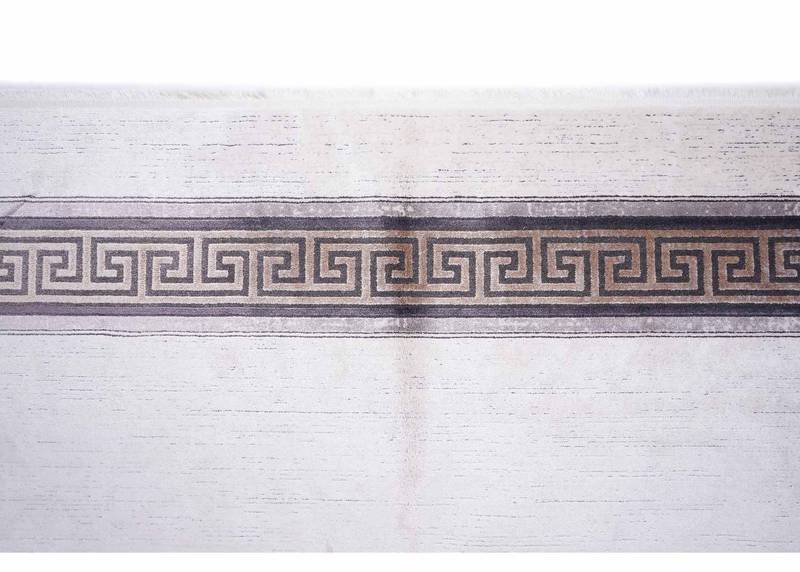 Abstract Pattern Modern Office Rug Beige-Brown 6.5x9.8 ft - Rugs Turkey